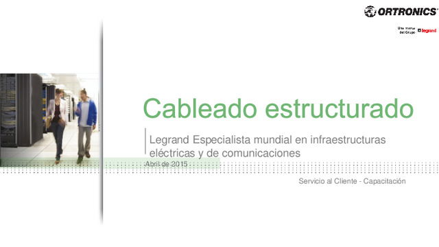 Presentación Frederick Orloff en webinar de cableado estructurado