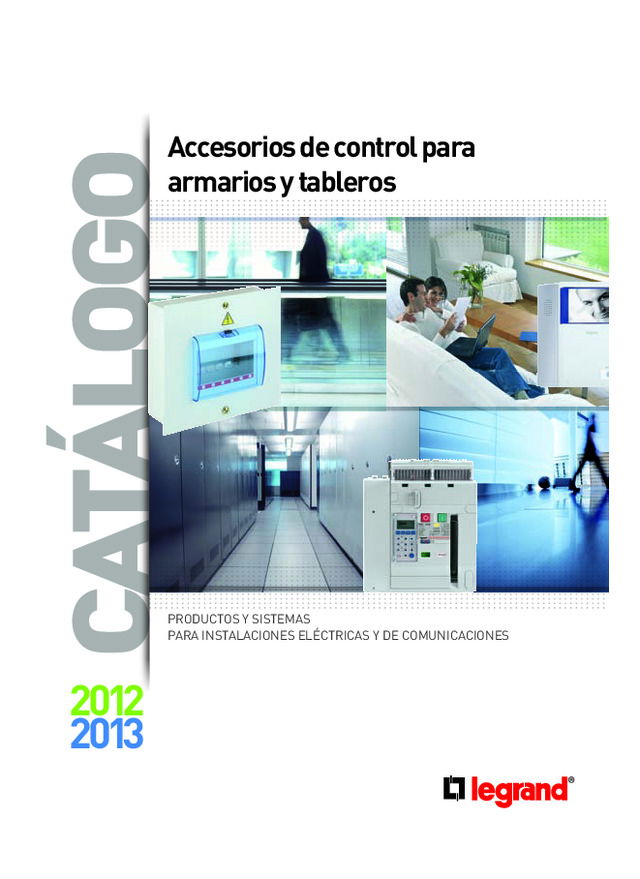 Catálogo accesorios de control para armarios y tableros