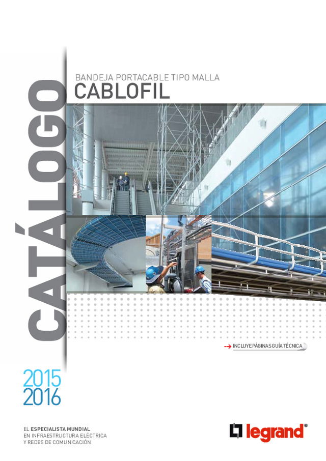 Catálogo CABLOFIL, bandeja portacable tipo malla
