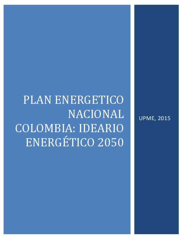 Conoce el Plan Energético Nacional de Colombia de la UPME