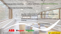 Seminario de EFICIENCIA ENERGÉTICA VOLTIMUM en EXPOCONSTRUCCIÓN EXPODISEÑO