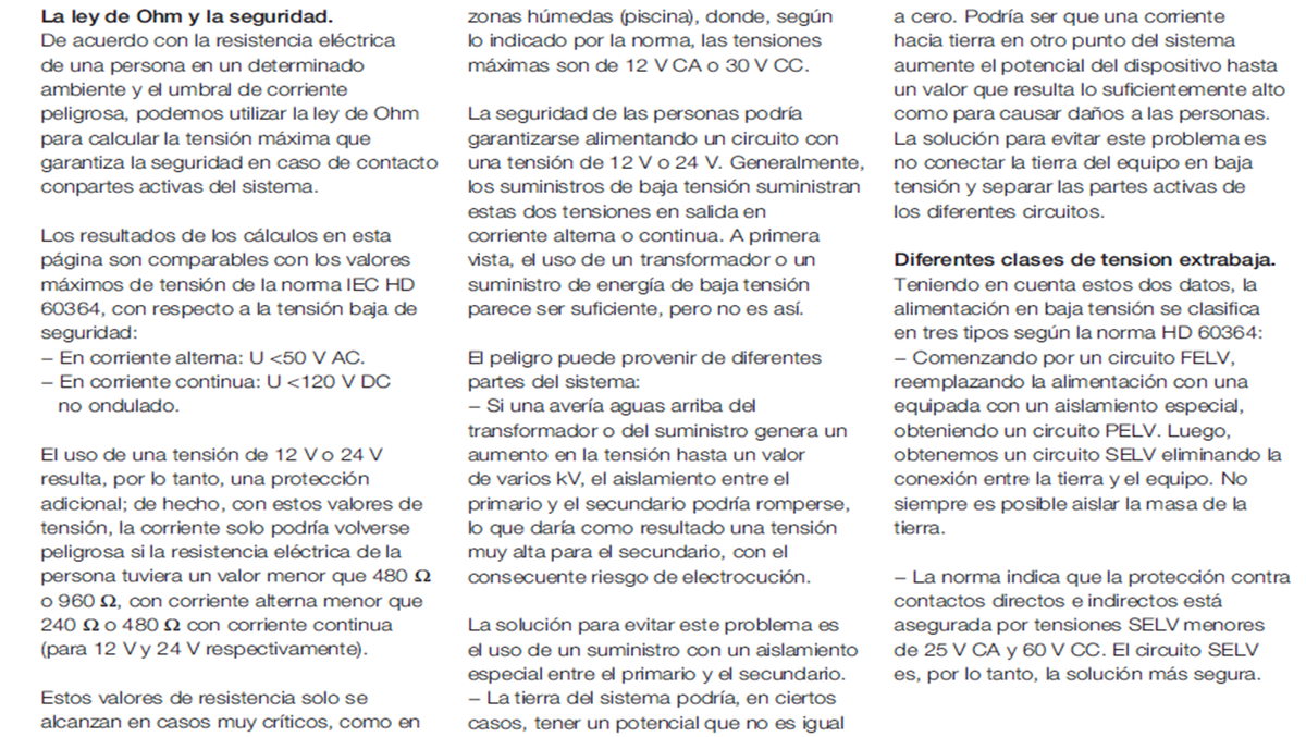 Construyamos la seguridad usando muy baja tensión