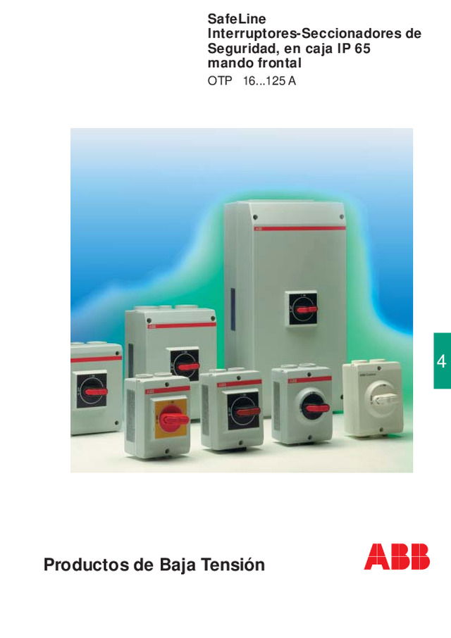 Interruptor seccionador en caja