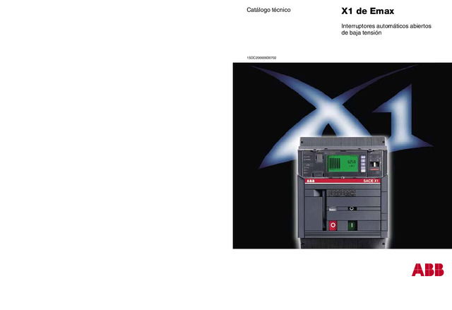 Interruptores automaticos abiertos Emax X1