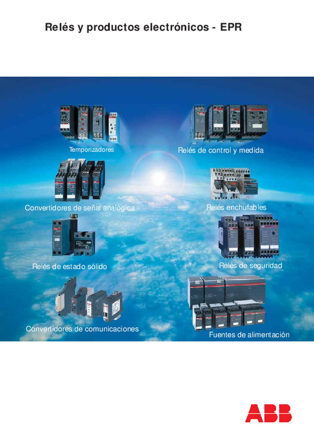 Contactores y reles de sobrecarga ABB