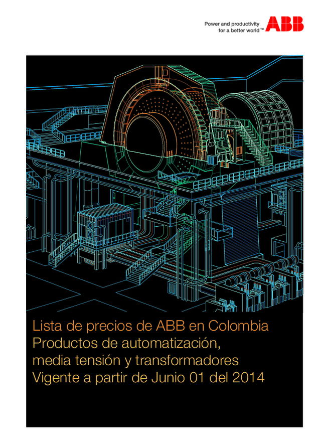 Lista de precios de ABB en Colombia 2014