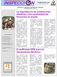 Certificado RETIE para los generadores eléctricos (B8)
