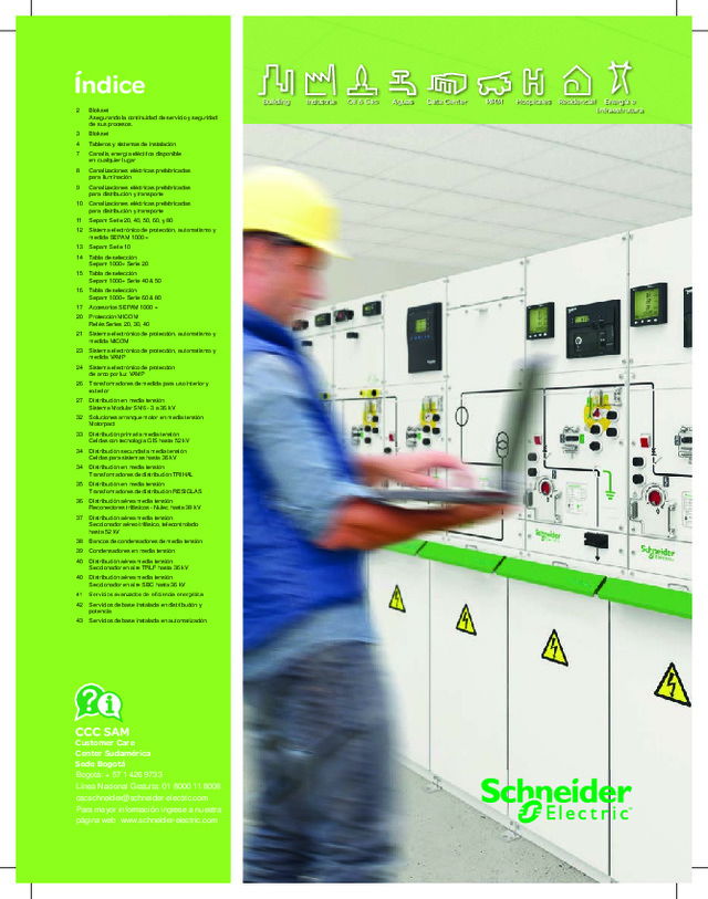 Lista de precios Schneider Electric proyectos y servicios