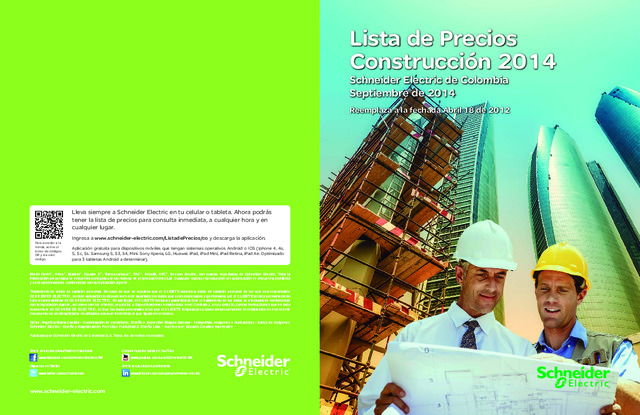 Lista de Precios Construcción 2014 Schneider Electric
