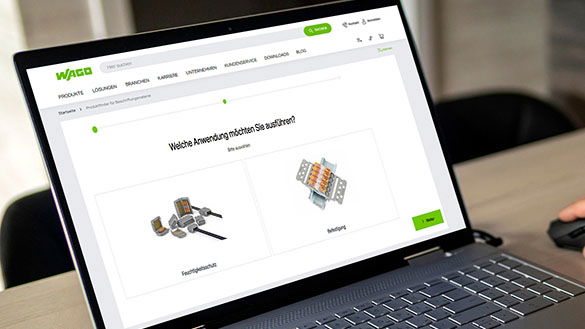 Produktkonfiguratoren und -finder