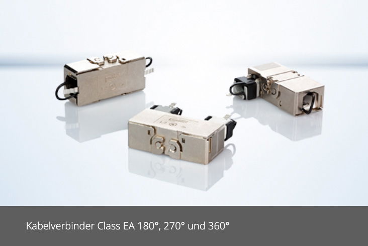 Kabelverbinder Class EA 180°, 270° und 360°  Kabelverbinder Class EA 180°, 270° und 360°