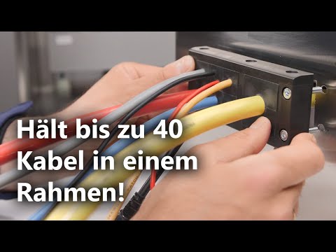 Sparen Sie Zeit und Platz in Ihrem Schaltschrank mit der VarioPlate Kabeldurchführung.