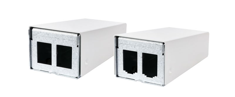 Sehr kompaktes 2 Port Modul Aufputzgehäuse (CP | SCP | SO)