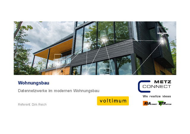 Datennetzwerke im modernen Wohnungsbau