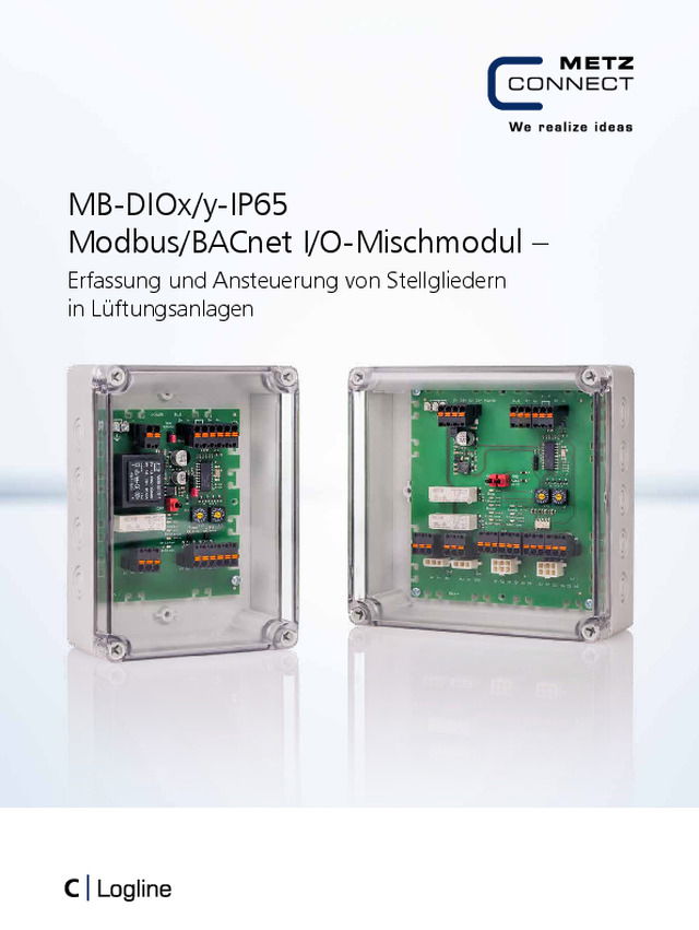 MB-DIOx/y-IP65 Modbus/BACnet I/O-Mischmodul