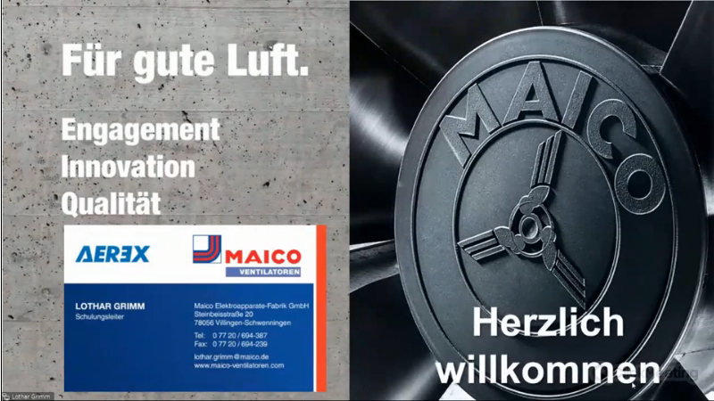 Automatische Entfeuchtung mit dem AKE-System von MAICO