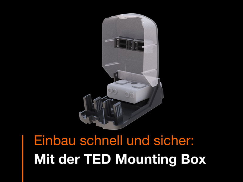 Einbau schnell und sicher: Mit der TED Mounting Box.