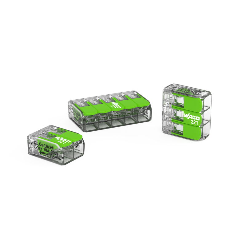 WAGO Green Range Serie 221 unterstützt beim nachhaltigeren Bauen