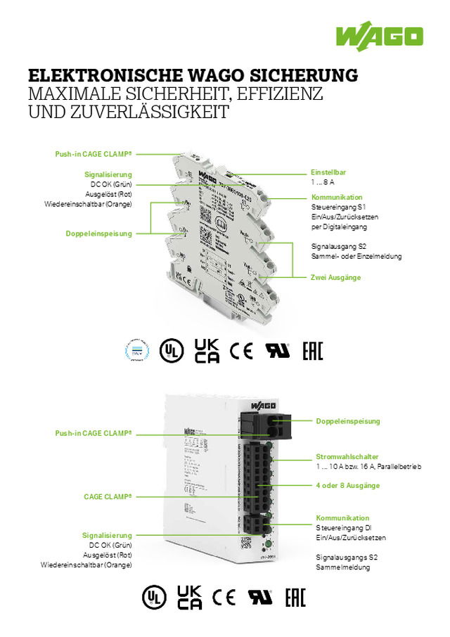 ELEKTRONISCHE WAGO SICHERUNG