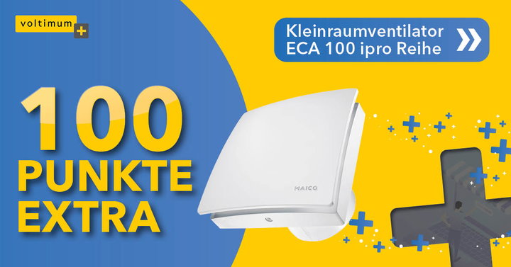 100 Extrapunkte für Ihren Einkauf von allen ECA100ipro-Produkten.