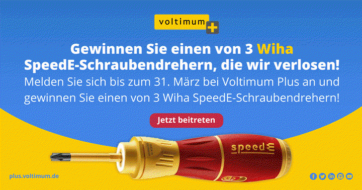 Gewinnen Sie einen von 3 Wiha SpeedE-Schraubendrehern, die wir verlosen!