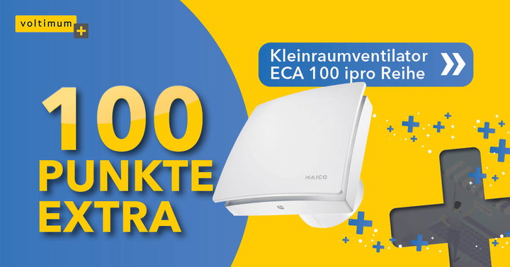100 Extrapunkte für Ihren Einkauf von allen ECA100ipro-Produkten.