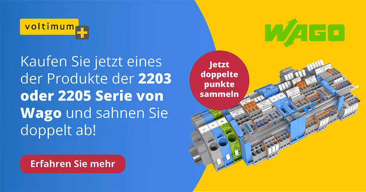 Jetzt doppelt Punkte auf Wago-Produkte sichern!