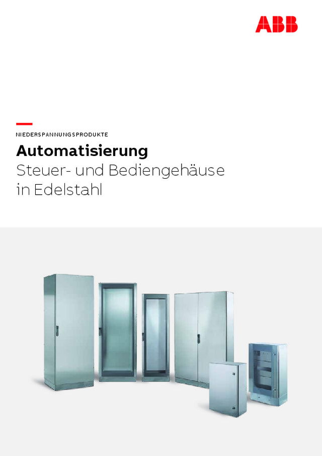 ABB Automatisierung Steuer- und Bediengehäuse in Edelstahl