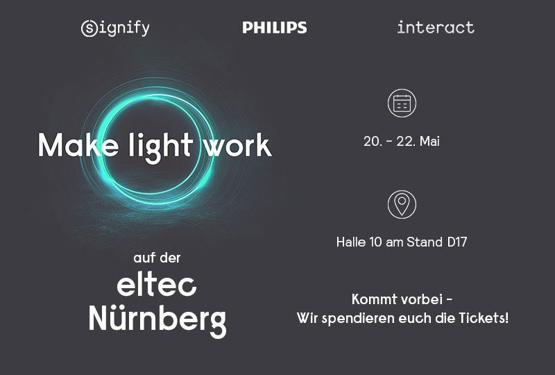 PHILIPS & Interact live auf der eltec in Nürnberg!