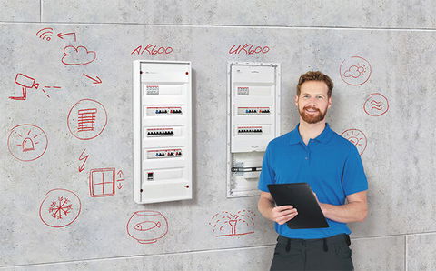 Das perfekte Duo Stromkreisverteiler UK600 ab 1. Juli 2023 auch als Aufputzvariante AK600 verfügbar*