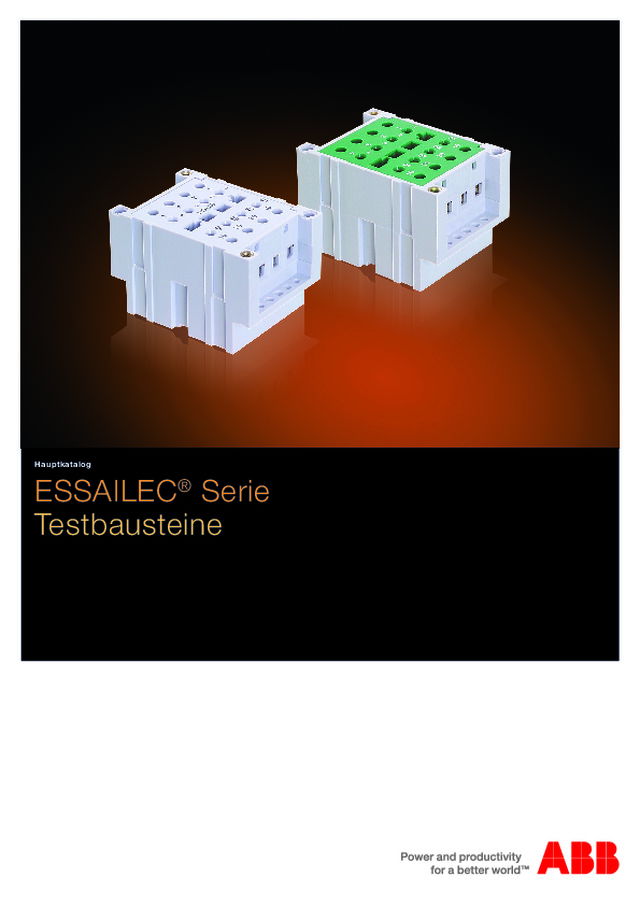 ABB ESSAILEC® Katalog