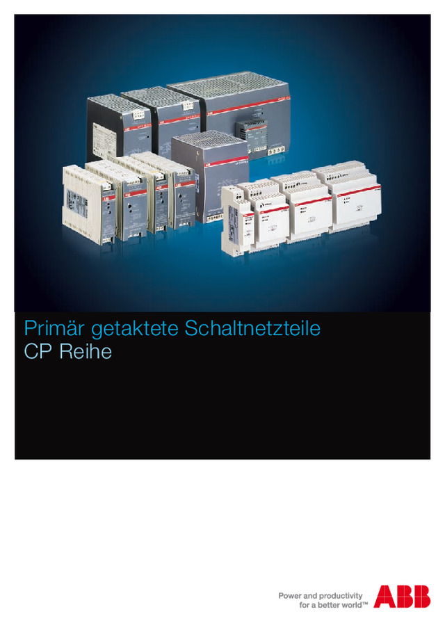 CP Reihe - Primär getaktete Schaltnetzteile