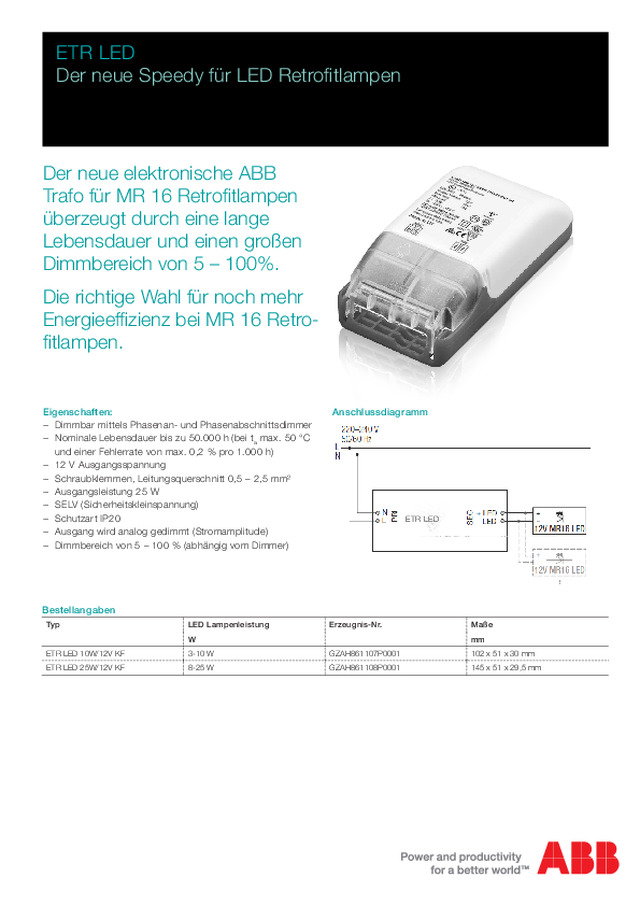 ETR LED - Die Erweiterung vom ABB Speedy