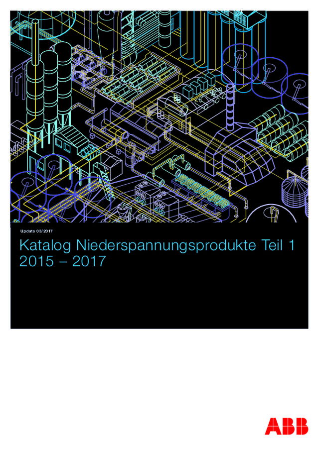 Katalog Niederspannungsprodukte Teil 1 2015 – 2017