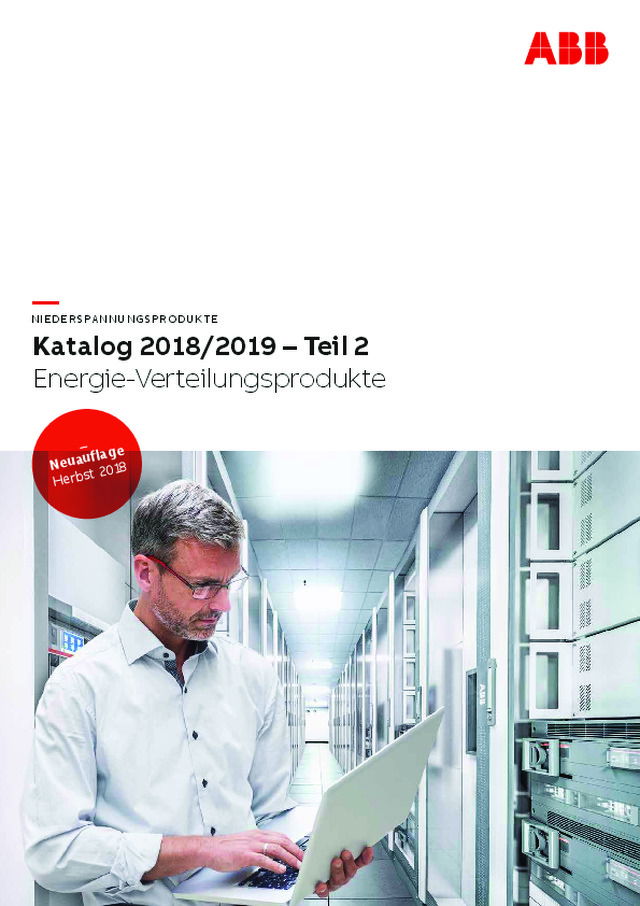 ABB Katalog 2018/2019 – Teil 2 Energie-Verteilungsprodukte