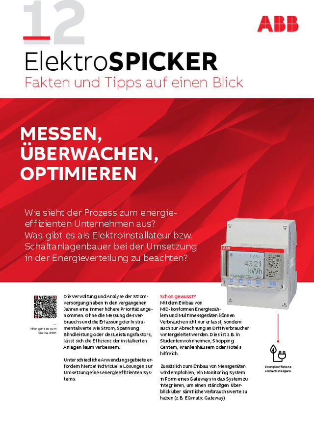 12 - ElektroSPICKER - Fakten und Tipps auf einen Blick