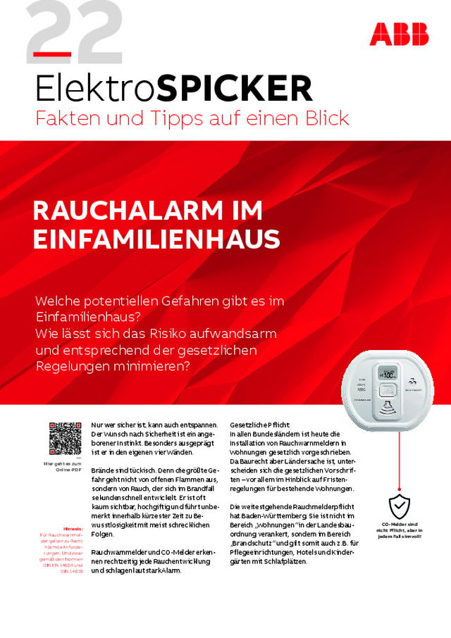 22-Rauchalarm im Einfamilienhaus