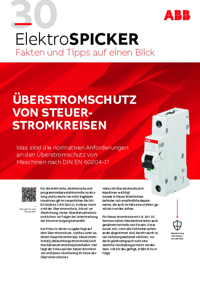 30 ElekreoSPICKER: Überstromschutz von Stromkreisen