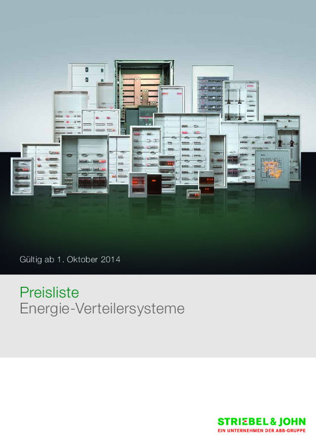 Preisliste zum Hauptkatalog 2014