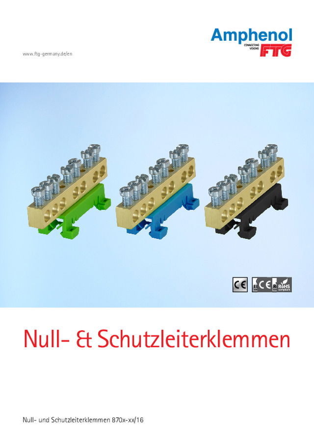 Null- & Schutzleiterklemmen
