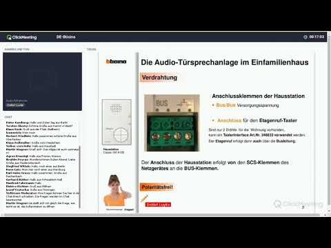 Polaritätsfreie 2-Draht-Sprechanlagen-Technik: Sehen, Hören, Sprechen und Steuern – mit nur 2 Drähten! | Aufzeichnung