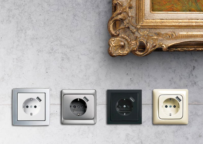 Zwei in einem. Die patentierte Steckdose