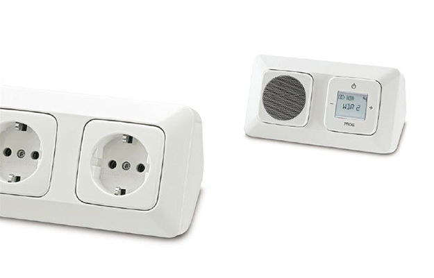 Für Räume mit Ecken und Kanten. Das Aufputz-Gehäuse für die Eckmontage.