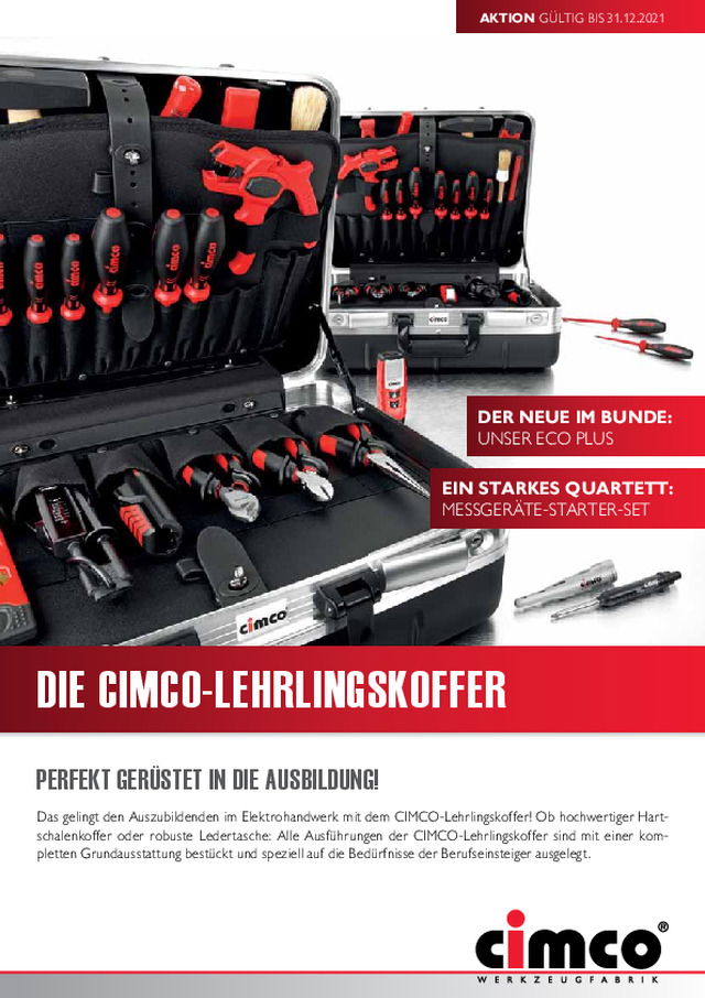 Die CIMCO-Lehrlingskoffer