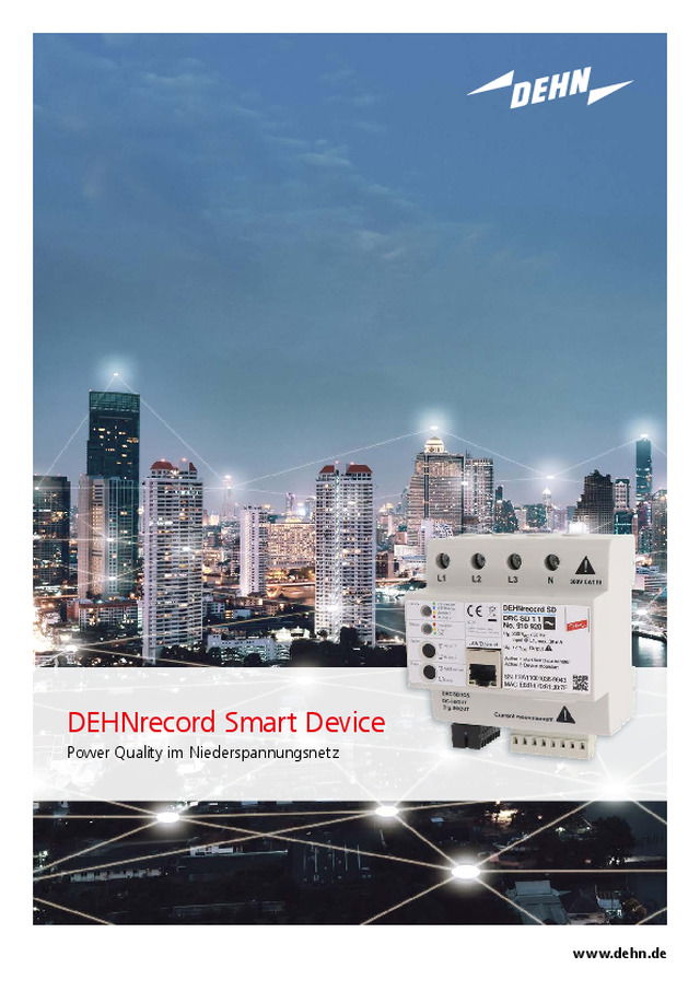 DEHNrecord Smart Device: Power Quality im Niederspannungsnetz