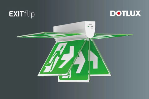 NEU: LED-Rettungsleuchte EXITflip