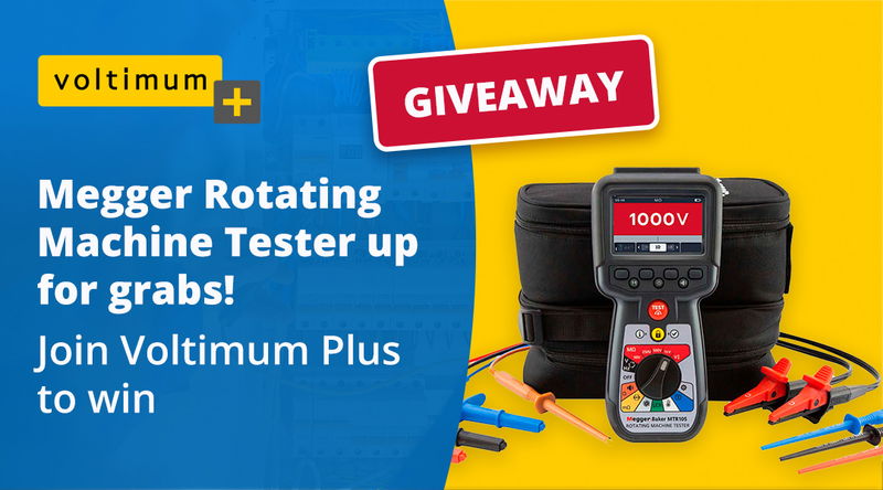 Win a Megger Rotating Machine Tester