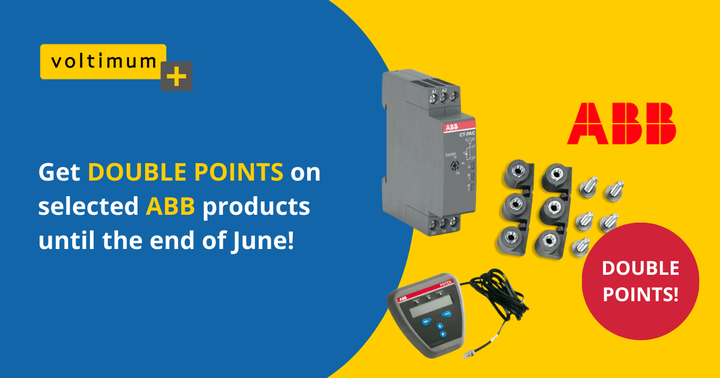Double points on ABB Smart Power products!