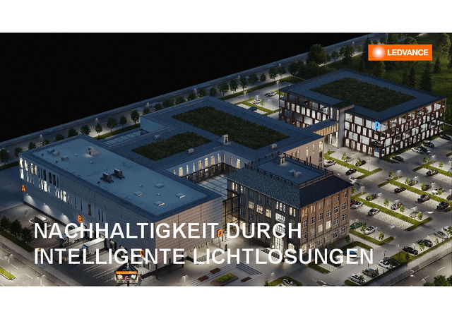 NACHHALTIGKEIT DURCH INTELLIGENTE LICHTLÖSUNGEN