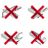 Kompakte Gabelkammschienen